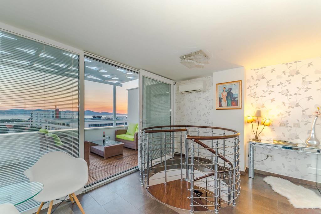 Sunset Penthouse Apartment With Jacuzzi And Seaview Zadar Zewnętrze zdjęcie